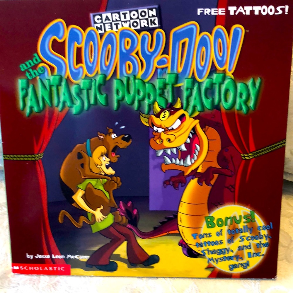 SCOOBY-DOO! & THE FANTASTIC PUPPET FACTORY - New Children’s- free tattoos - #242